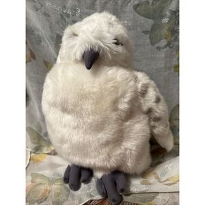 Universal Studio Harry Potter 12" Hedwig Owl Hand Puppet Turning Head‎ With Hoot
